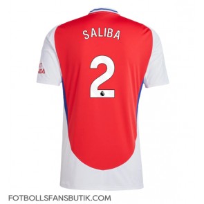 Arsenal William Saliba #2 Replika Hemmatröja 2024-25 Kortärmad